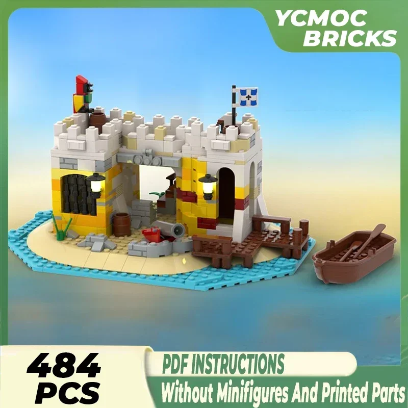 Pirate War Model Moc Building Bricks Empire Twin Cannon Castle Technology Modular Blocks Gifts Christmas Toys DIY Sets Assembly