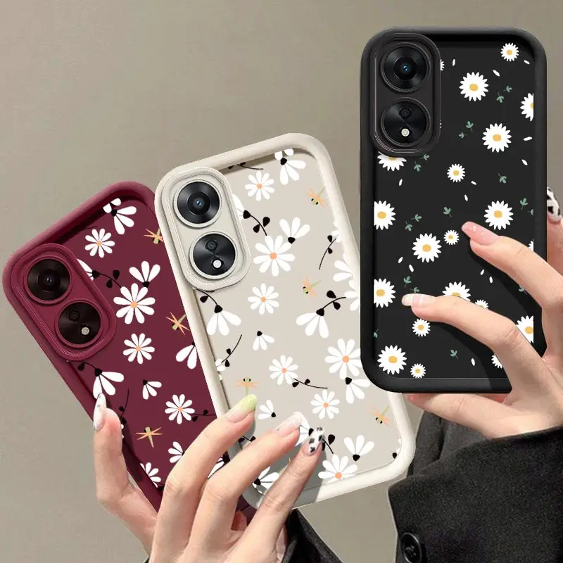 A78 Fallen Flowers New Sky Eye Phone Case For OPPO A78 A79 A83 A93 A94 A73 A54 A74 A98 A95 A77 A57 A58 A93S A1Pro A55 A1 Cover