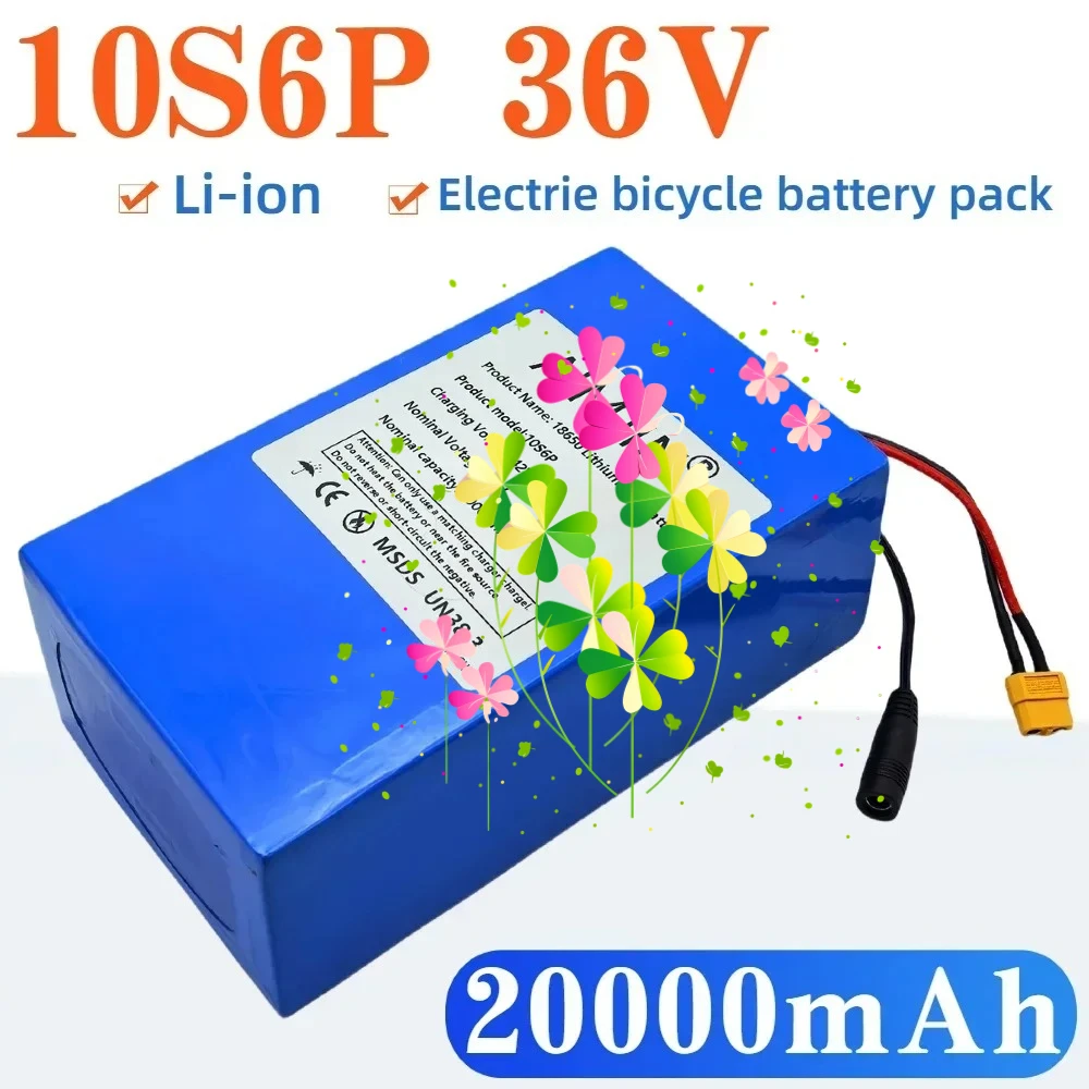 

10S6P 36V 20000mAh Rechargeable Lithium-ion Battery Pack 1000W Built in BMS Suitable for Electric Scooter Battery