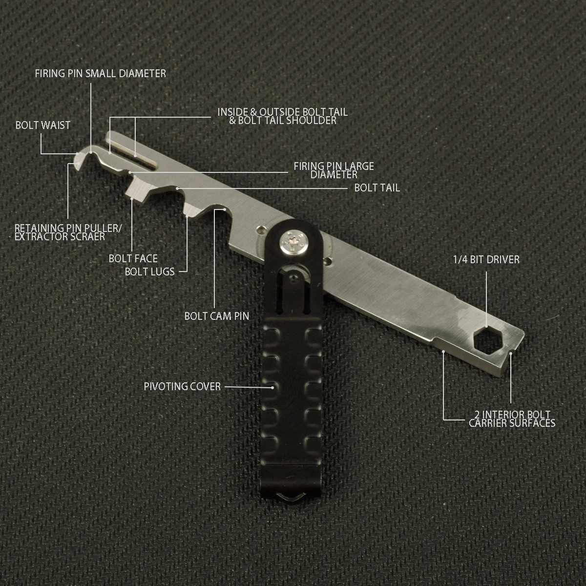 New Metal Tactical Steel For AR15 AR10 M4 BCG Carbon Removal Tool Bolt Cleaning Kit M16 Rifle Scraper .223/5.56 Gun Accessories