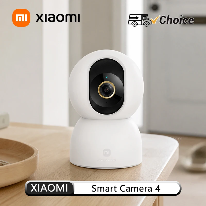 Original Xiaomi Smart Camera 4 8MP 4K UHD Indoor Monitoring Remote 360-degree No-dead-angle Night Vision Network Home Camera CN