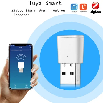Tuya ZigBee 3.0 مكبر صوت أحادي مكرر المدى موسع التحكم لتطبيق المنزل الذكي أجهزة الحياة شبكة أتمتة مساعد المنزل