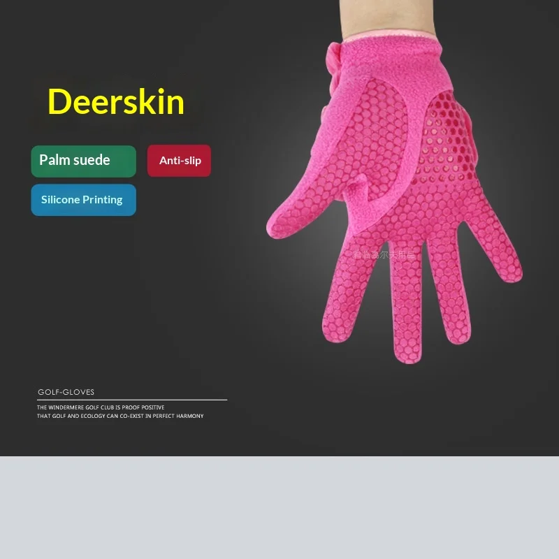 Women's golf winter gloves, artificial leather back,suitable for both left and right hands, available in multiple colors