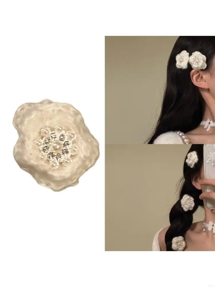 

2025 New Knitted Snowflake Hair Clip For Long Hair Secure Grip Hair Accessories For Office Travel