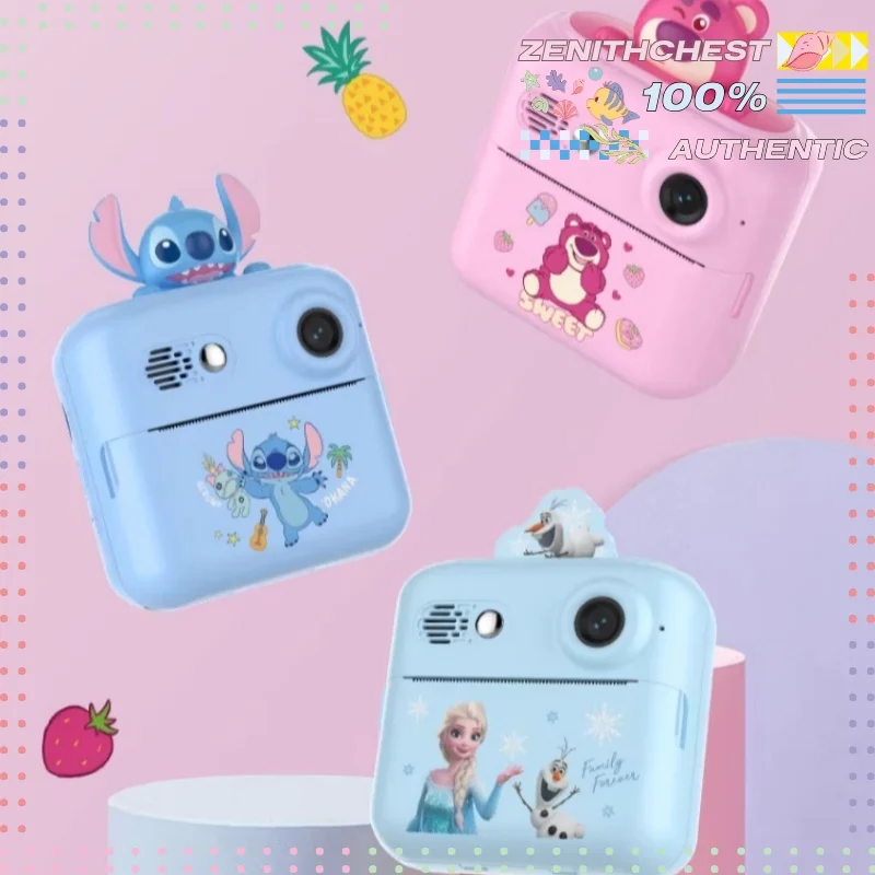 

Игрушка-фотоаппарат Disney Elsa Stitch / Обучающая игрушка для печати фотографий, креативный интерактивный подарок для детей и любителей мультфильмов