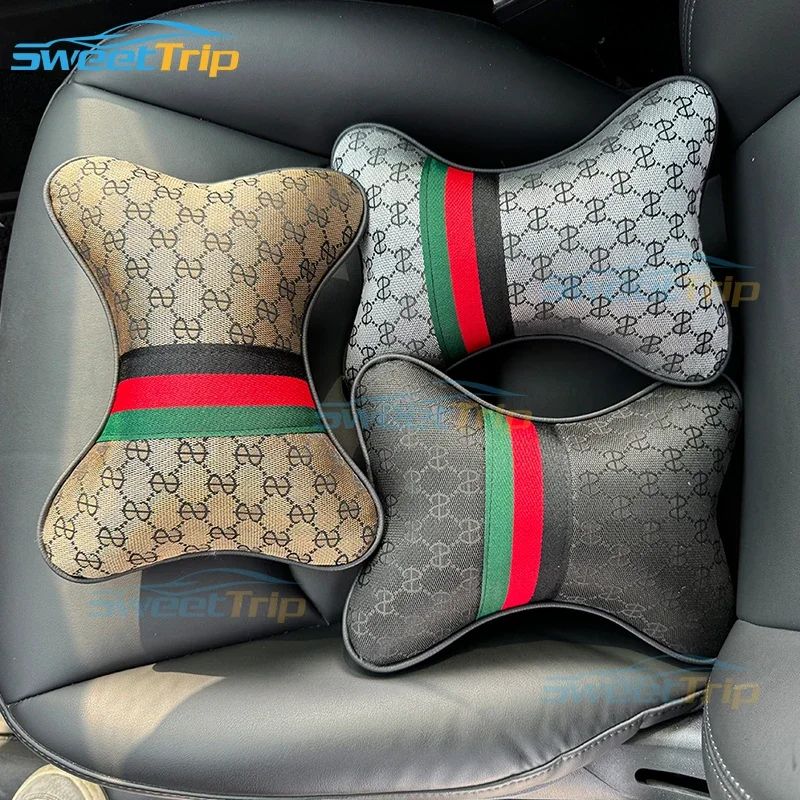 

2025 автомобильная подушка для шеи, роскошная подушка для подголовника автокресла, дышащая подушка для автомобильного сиденья, универсальные аксессуары для салона автомобиля, украшение