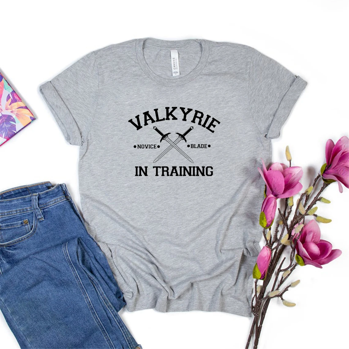 Valkyrie In Training T Shirt Sarah J Maas Shirt ACOTAR Tshirt Night Court Bookish Gift Woman Tshirts Summer Top Graphic T Shirts