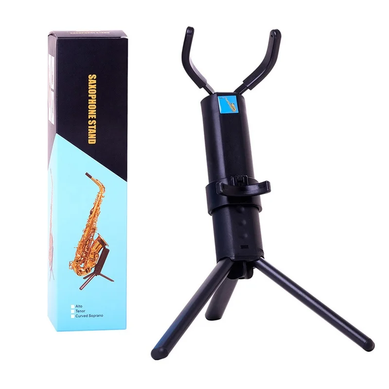 Portable Foldable Saxophone Stand Aluminum Alloy Support Holder For Alto Tenor Soprano Woodwind Instrument Accessory Gift
