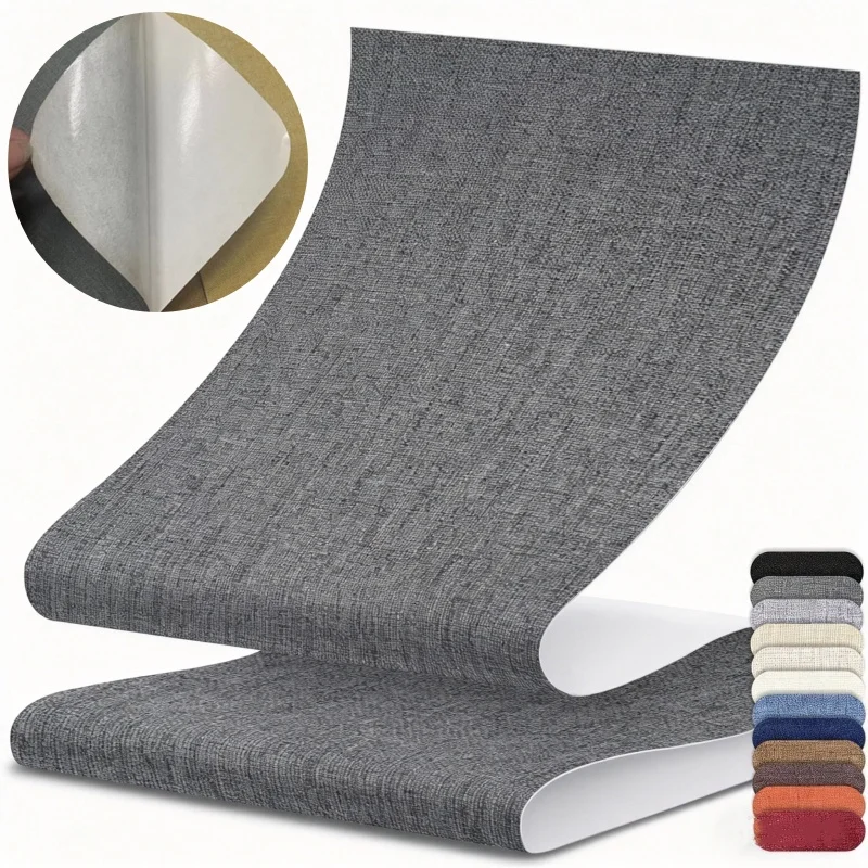 Multiple Color Linen Patch for Sofa Bed Chair Car Seat Self Adhesive Linen Fabric Repair Patch DIY Fix Renovation Stickers Decal