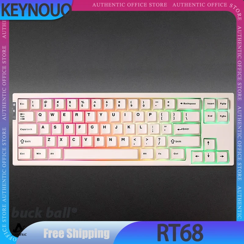 

Keynouo Yunzii Rt68 Gaming Keyboard Magnetic Switch Rgb Mechanical Keyboard Pbt Pc Keycaps Hot Swap Customise Pc Accessory Gifts