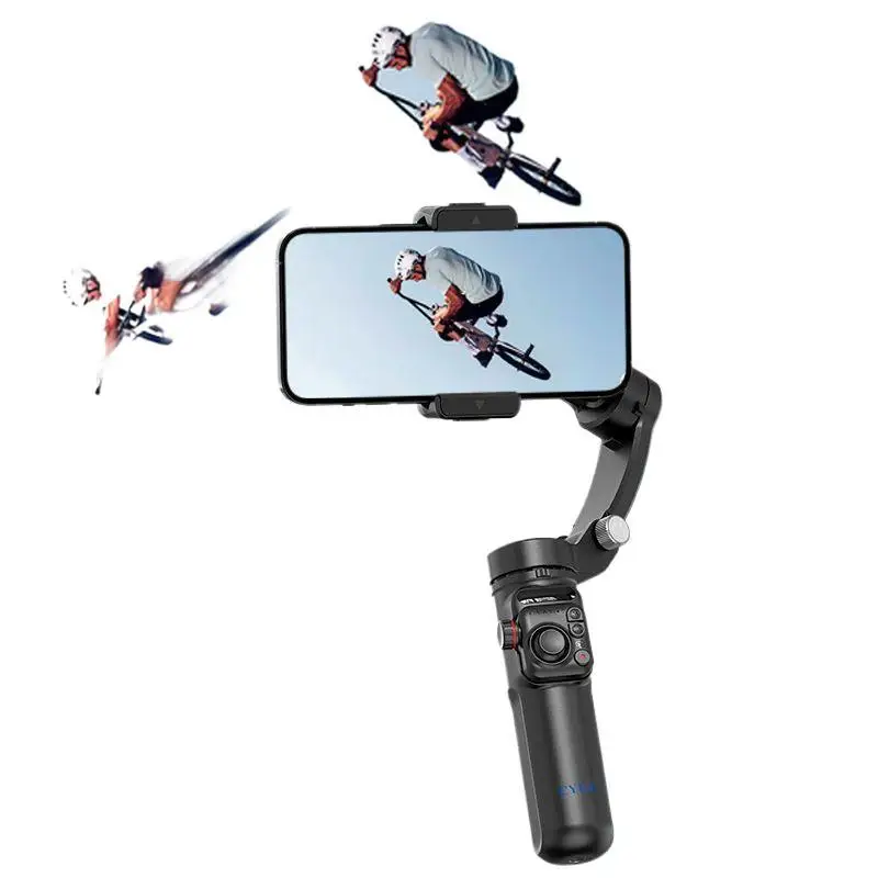 Three-axis handheld gimbal stabilizer, video shooting and recording smart selfie stick tripod