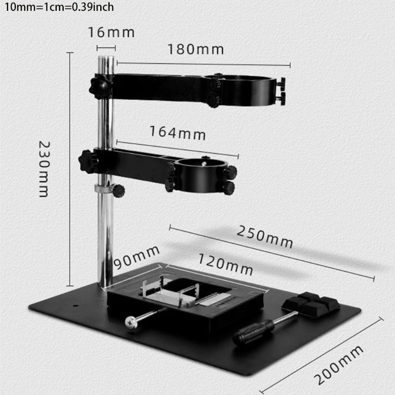 

O50 Durable Hot Air Heat Gun Clamp Bracket Holder Stand Prefect Workstation for Professionals Easy Operation Accurate