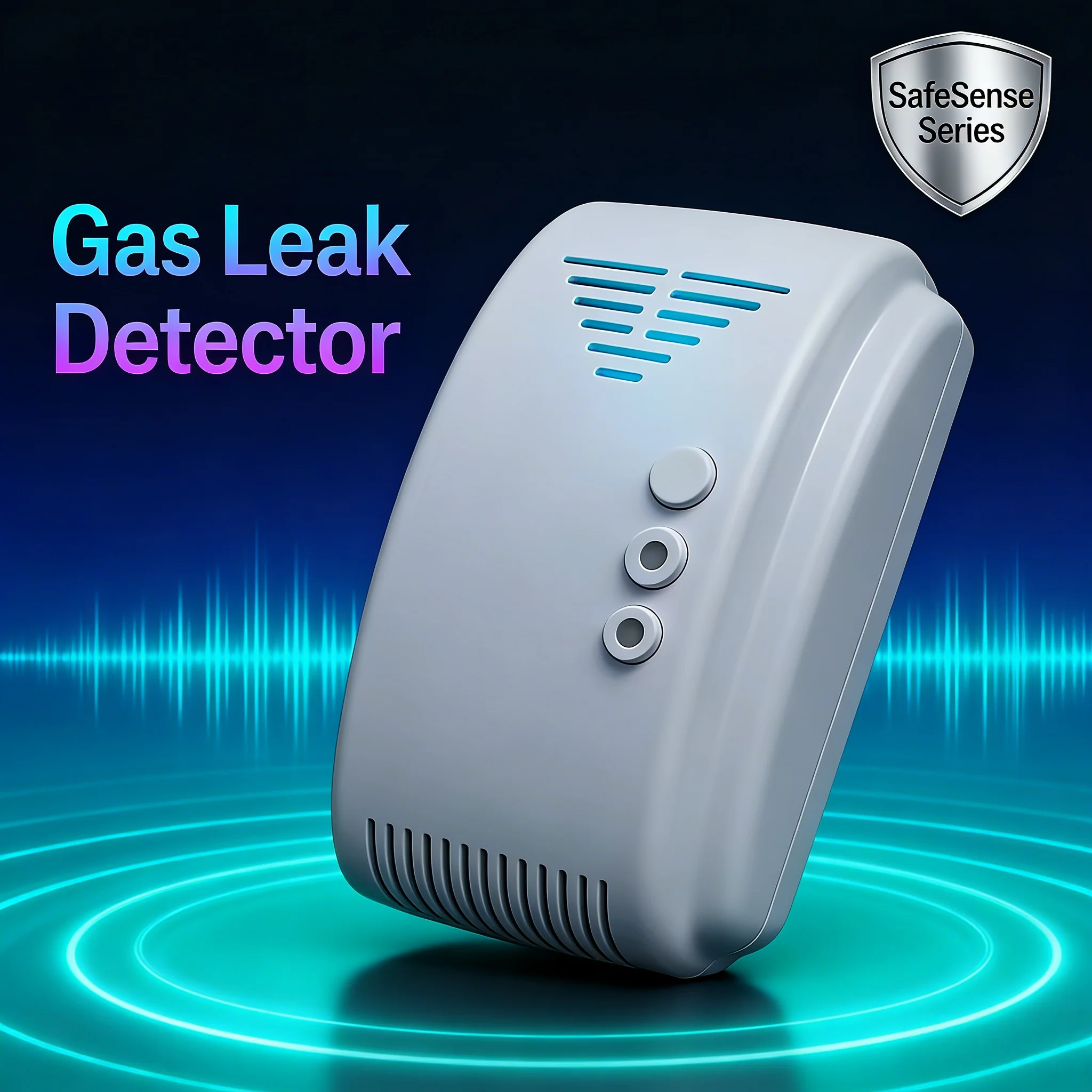 

High-Stability 12V Gas Leak Detector, 85dB Alarm Auto Reset, Relay Output for Home Kitchen Factory Warehouse