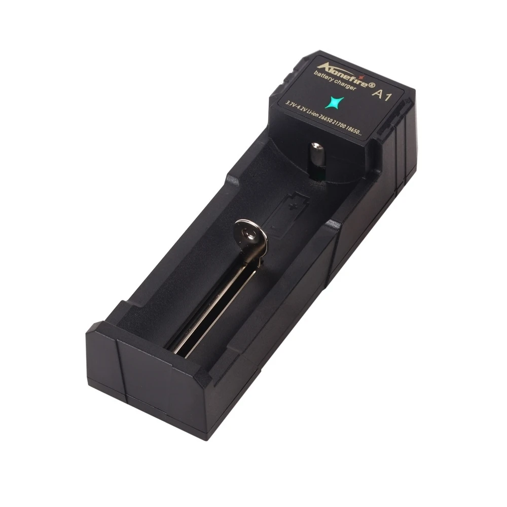 Alonefire A1 USB Charger 3.7V Rechargeable Flashlight Headlamp Torch Li-ion Battery Charger for 18650/16340/14500/21700/26650