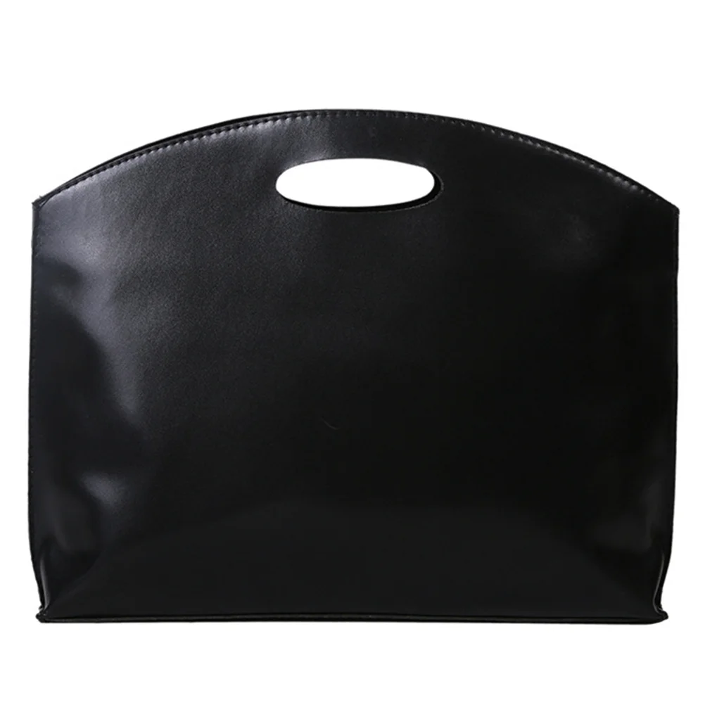 

1Pcs PU Briefcase Simple Retro Design Large Capacity for Laptop Files USB Cables Business Trip Work Shopping Portable