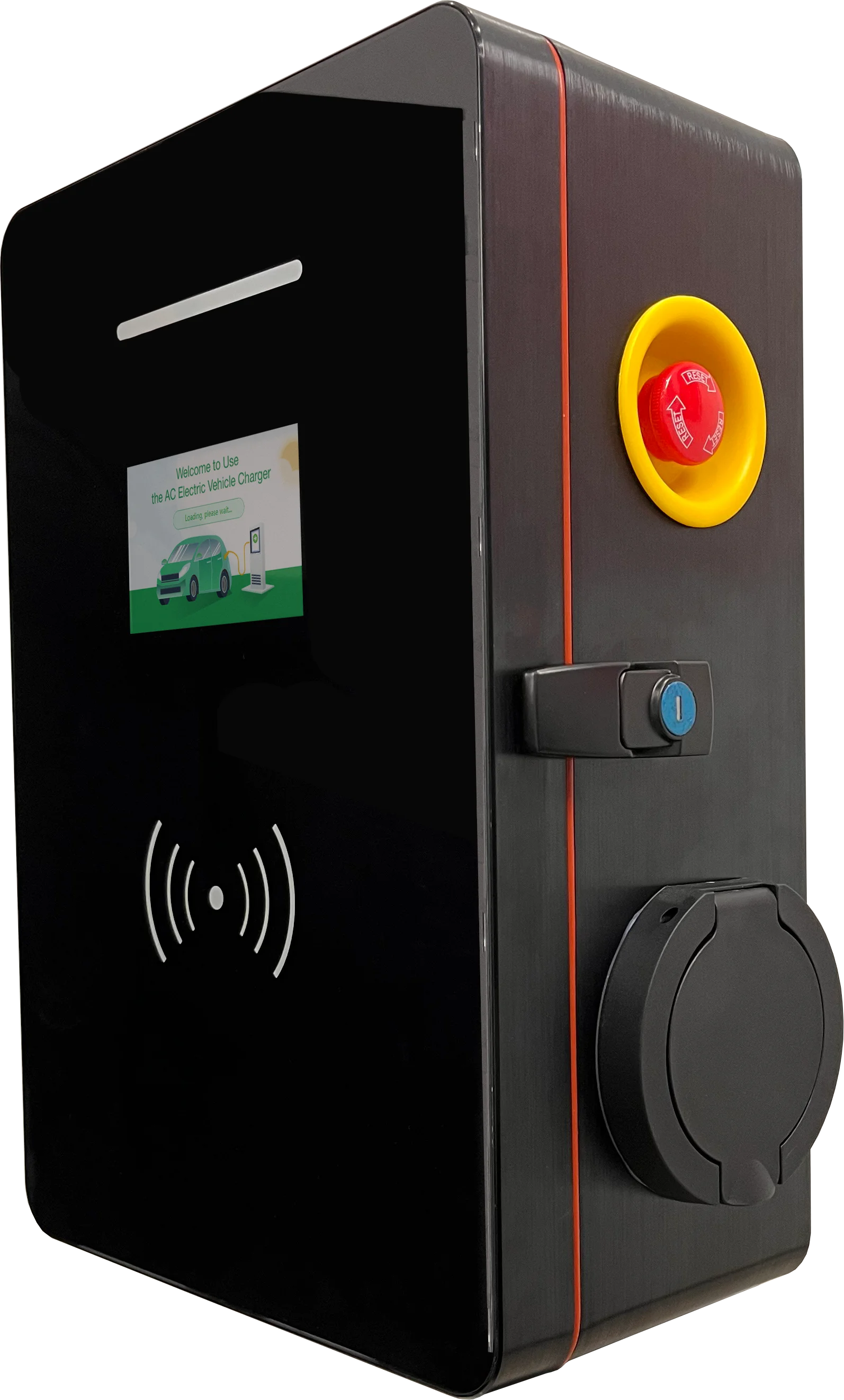 Ev Charging AC 14 Kw Station Dual Socket Type2 Fast Double Outlet Ev Charger For Electric Car 7kW+7 KW Wholesale Car Evse Charge