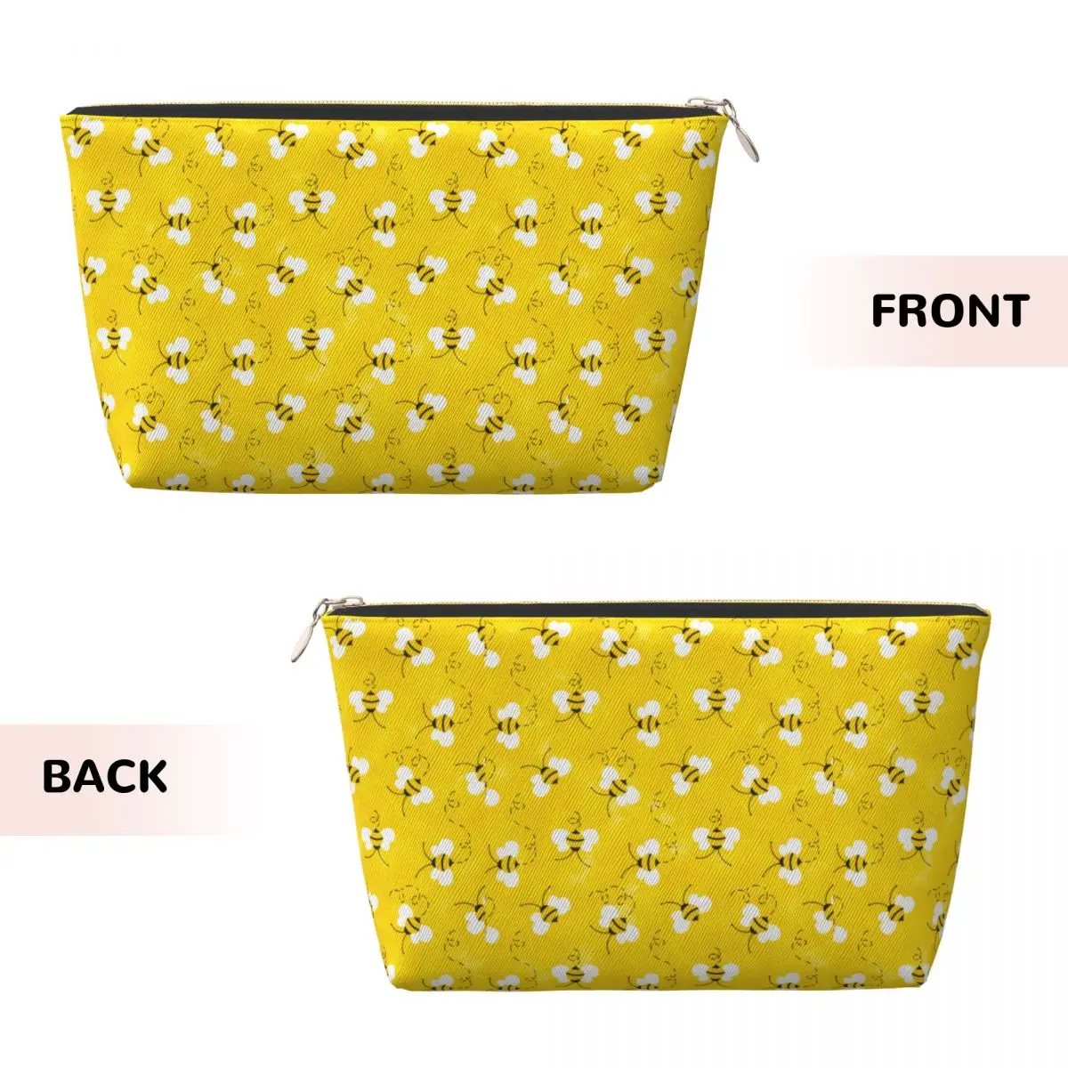 Custom Honey Bees Travel Toiletry Bag Women Cosmetic Makeup Organizer Beauty Storage Dopp Kit