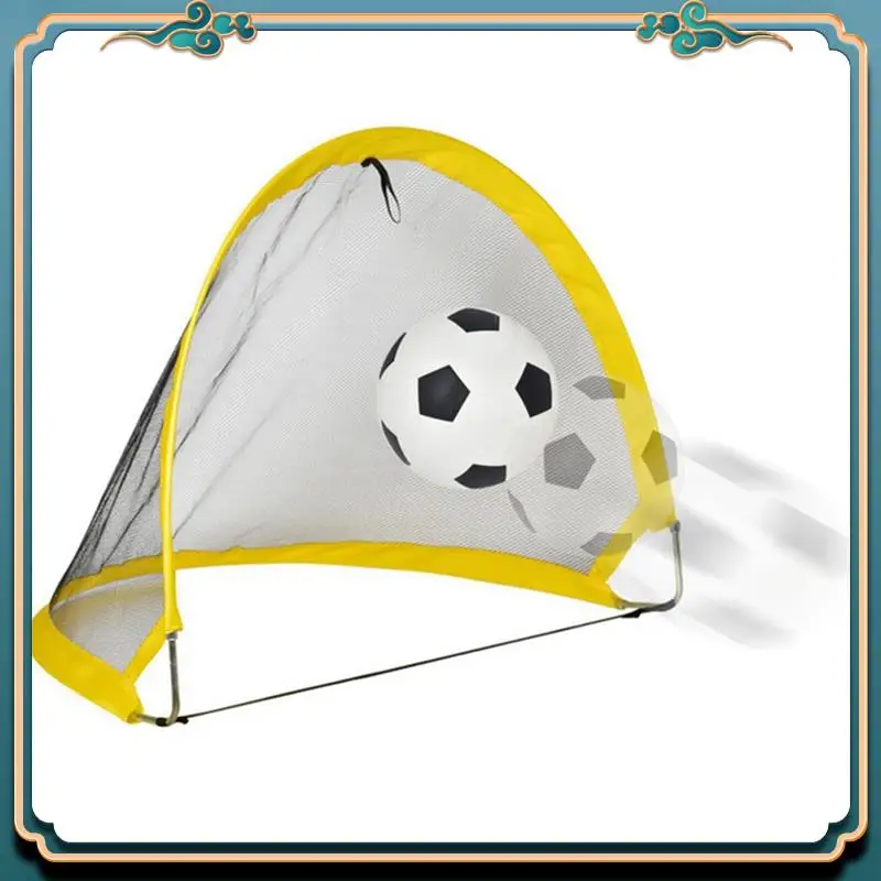 Foldable Soccer Goal 65Cm Large Size Portable Soccer Net For Kids Outdoor Sports With Soccer Ball Easy To Use Highly Rec