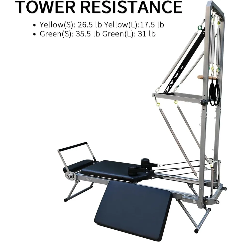 Machine de réformation de Pilates, équipement de machine de Pilates pliable