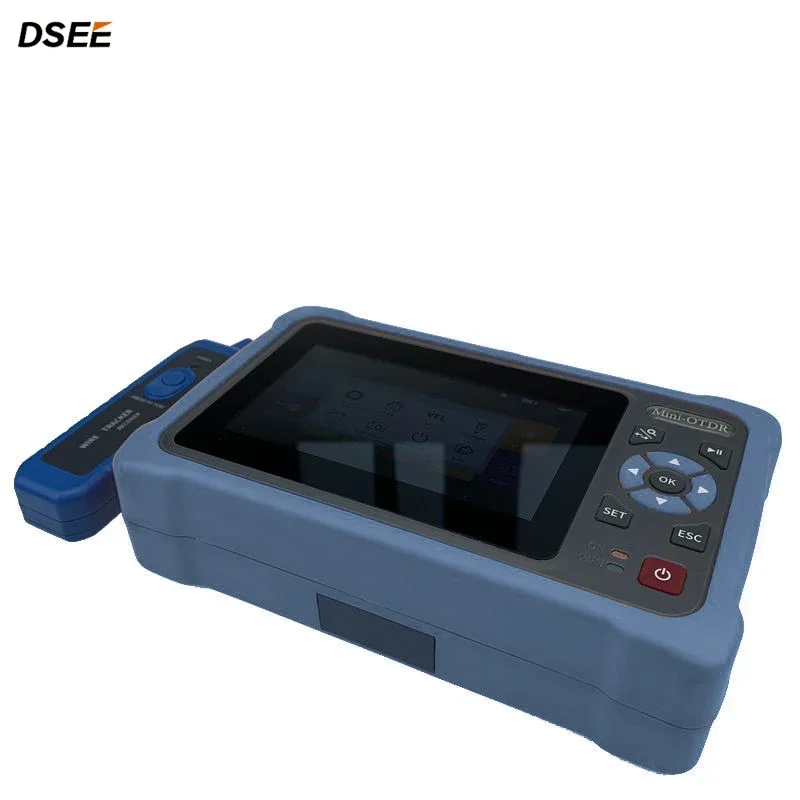 MINI OTDR 1310/1550nm 26/24dB Fiber Optic Reflectometer Touch Screen VFL OLS OPM Event Map Ethernet Cable Tester