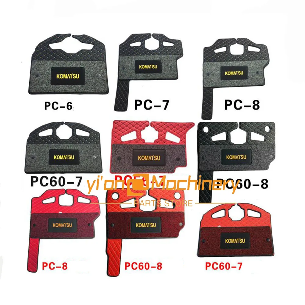 Excavator Cab Floor Mat For KOMATSU pc56-7/60/130/200/360-5-6-7-8 Excavator Accessories