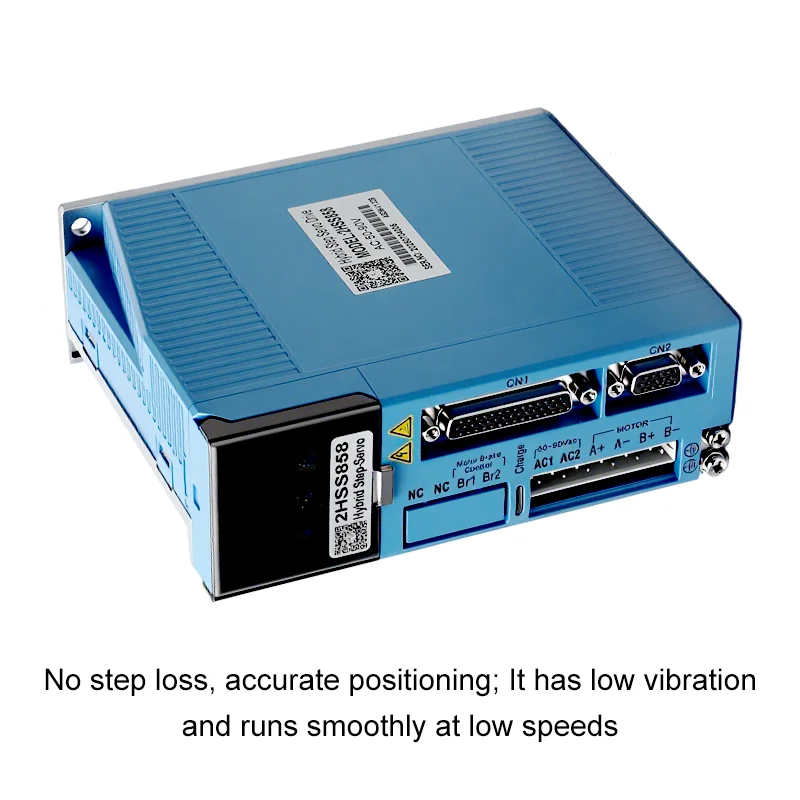 2HSS858 two-phase digital display closed-loop stepper driver can be used in CNC milling machines with 86 stepper motors