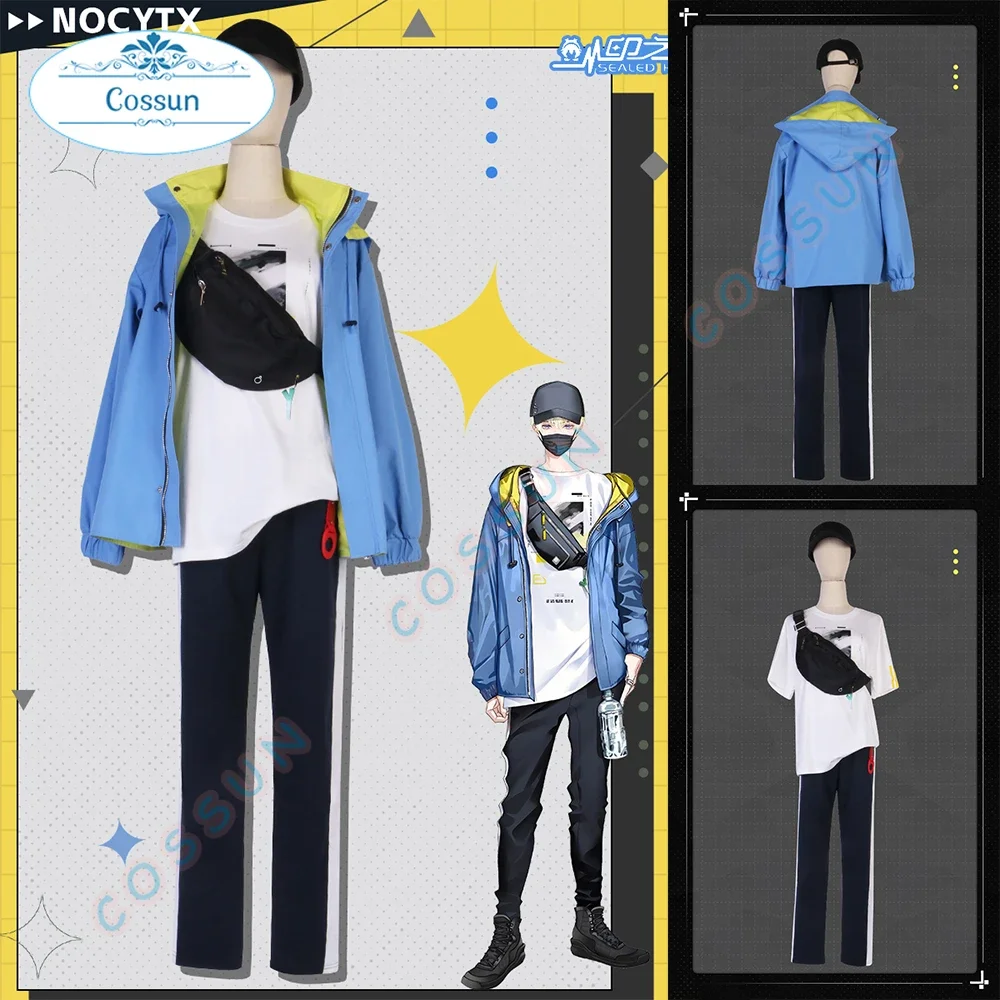 NIJISANJI Vtuber Noctyx Sonny Brisko Cosplay Costume Halloween Outfits Women Men New Suit Uniform Bag