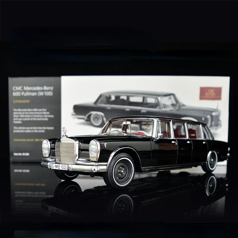 

Модель автомобиля CMC 1:18 Pullman 600 W100 Limousine, имитационная, лимитированная серия, полностью открывающаяся, из металлического сплава, статическая, подарок