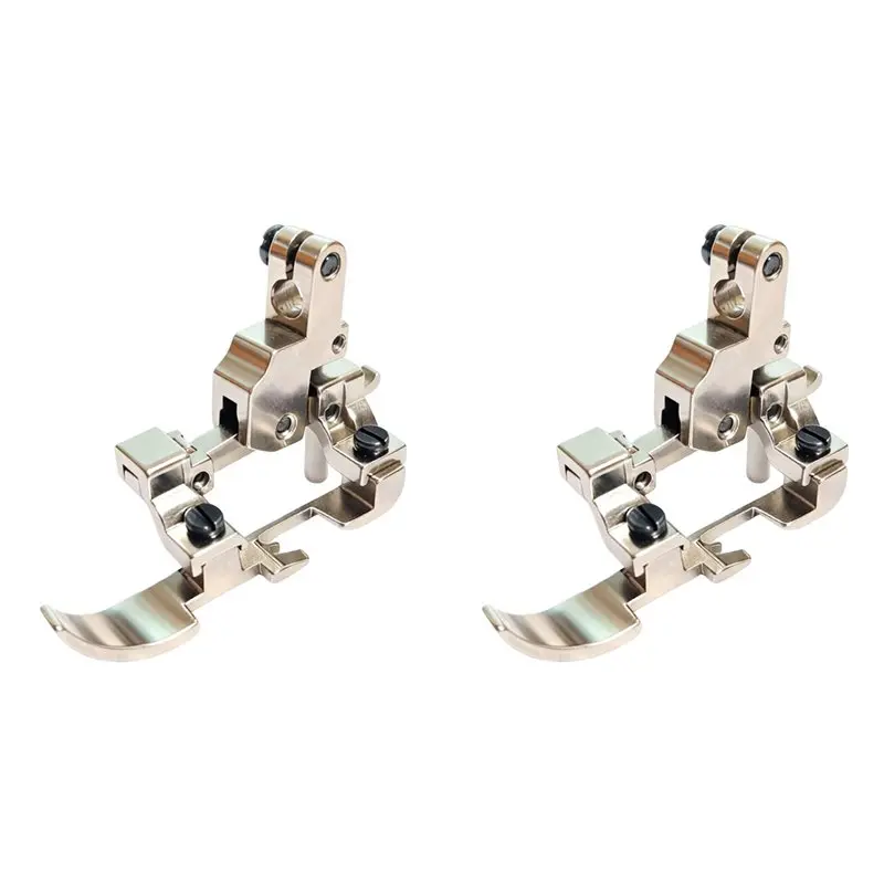 AB42-2X Sewing Machine Feet Adjustable Non Slip Presser Foot Guide Zipper Support For Overlocker Sewing Projects