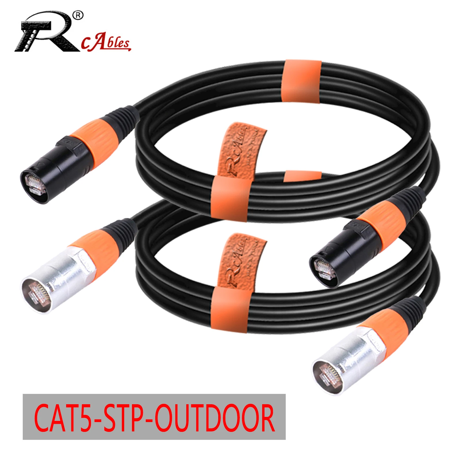 

0.3M-100M Outdoor STP Cat5E/CAT5 Stage Ethernet Extension Cable LAN Network Shielded Cable with Zinc Alloy RJ45 EtherCON Plug