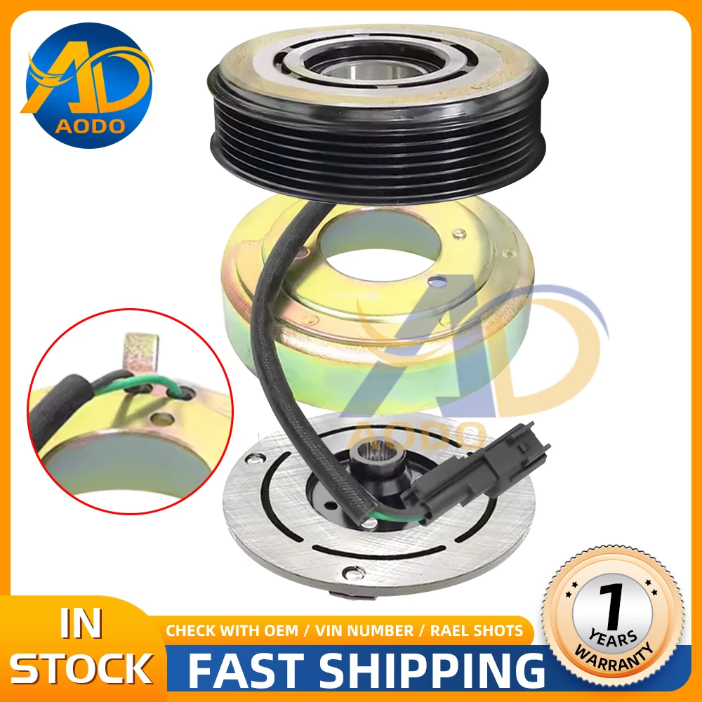 AC Compressor Clutch For Jeep Cherokee / Wrangler III 2.8CRD 2.8CRDI DKS17DS 55111401AD 55111401AB 55111401AC 55111401AE