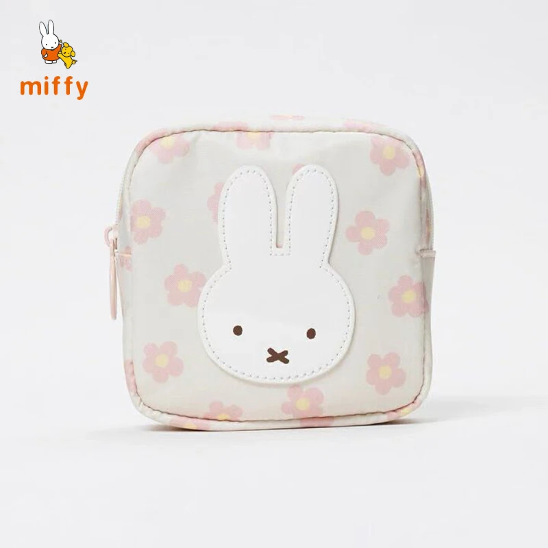 카와이 미피 보관 가방 핑크와 블루 꽃 크리 에이 티브 동전 지갑 다기능 패션 핸드백 애니메이션 액세서리 소녀 선물