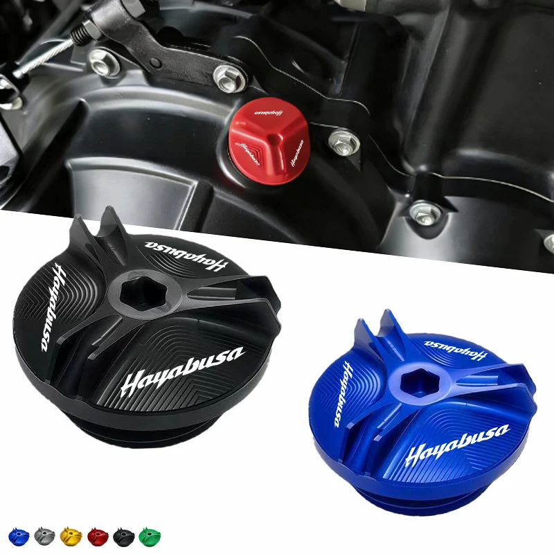 

Motorcycle For HAYABUSA GSX1300R GSX 1300R GSXR 1300 Hayabusa engine oil cap bolts fuel filler cap protection accessories