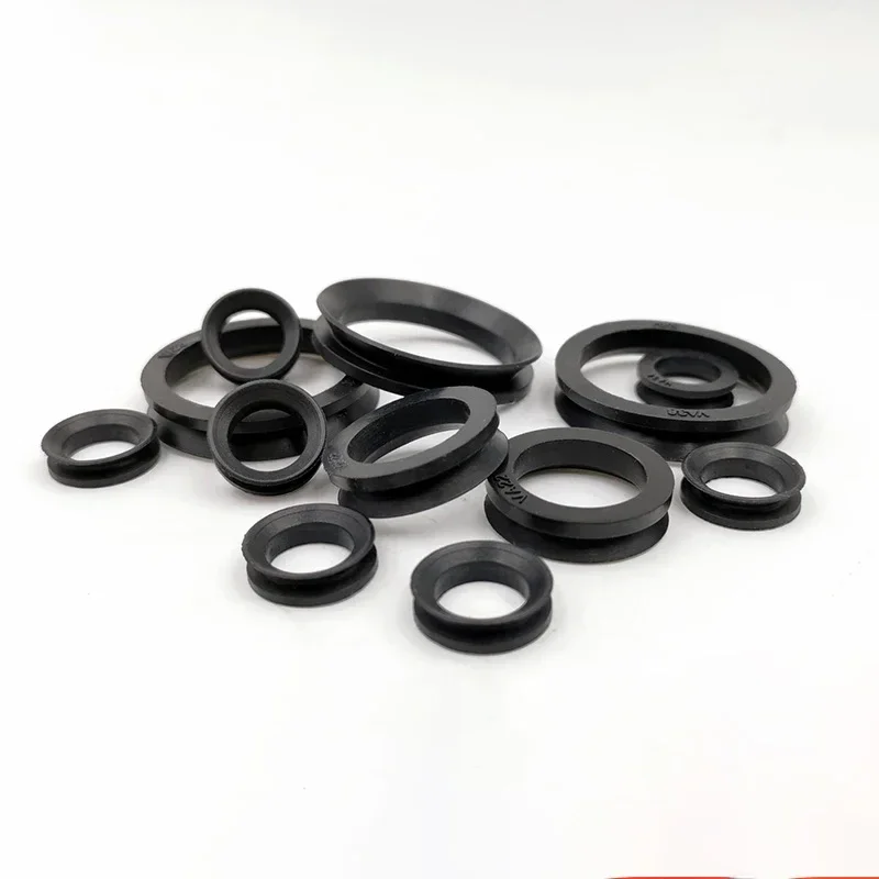 VA 3/10/20/30/40/50/60/70/80/90/100/150/200/250/300/400-700 NBR Rubber O V Ring Gasket Sealing Cuff Rotary Rod Shaft Water Seal