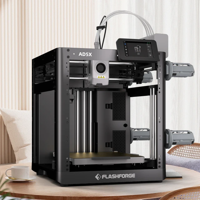 AD5X Industrial Automatic Multi-Color PLA FDM 3D Printer New Home Use Lab High Precision USB Connectivity 1 Year