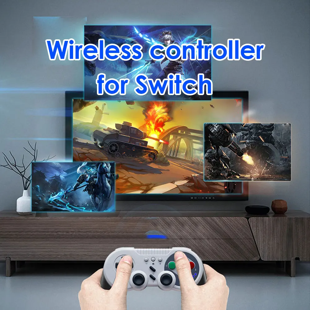 Wireless Gamepad Game Console Controller With Joystick 2