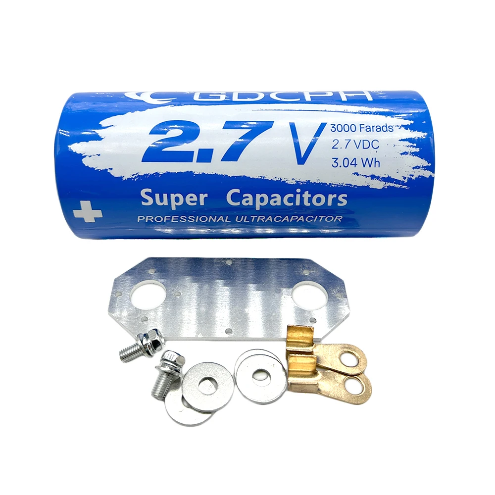 

New Sell GDCPH 2.7V3000F Low Internal Resistence For 16V500F Automotive Rectifier Module Large Capacity Flat-Foot With Screws