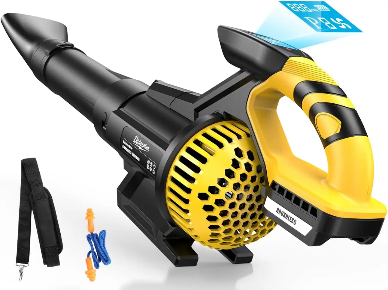 

Cordless Leaf Blower 750 CFM 240 MPH Brushless Electric Handheld with Shoulder Strap, Compatible with Dewalt 20V Battery (Battery Not Included)