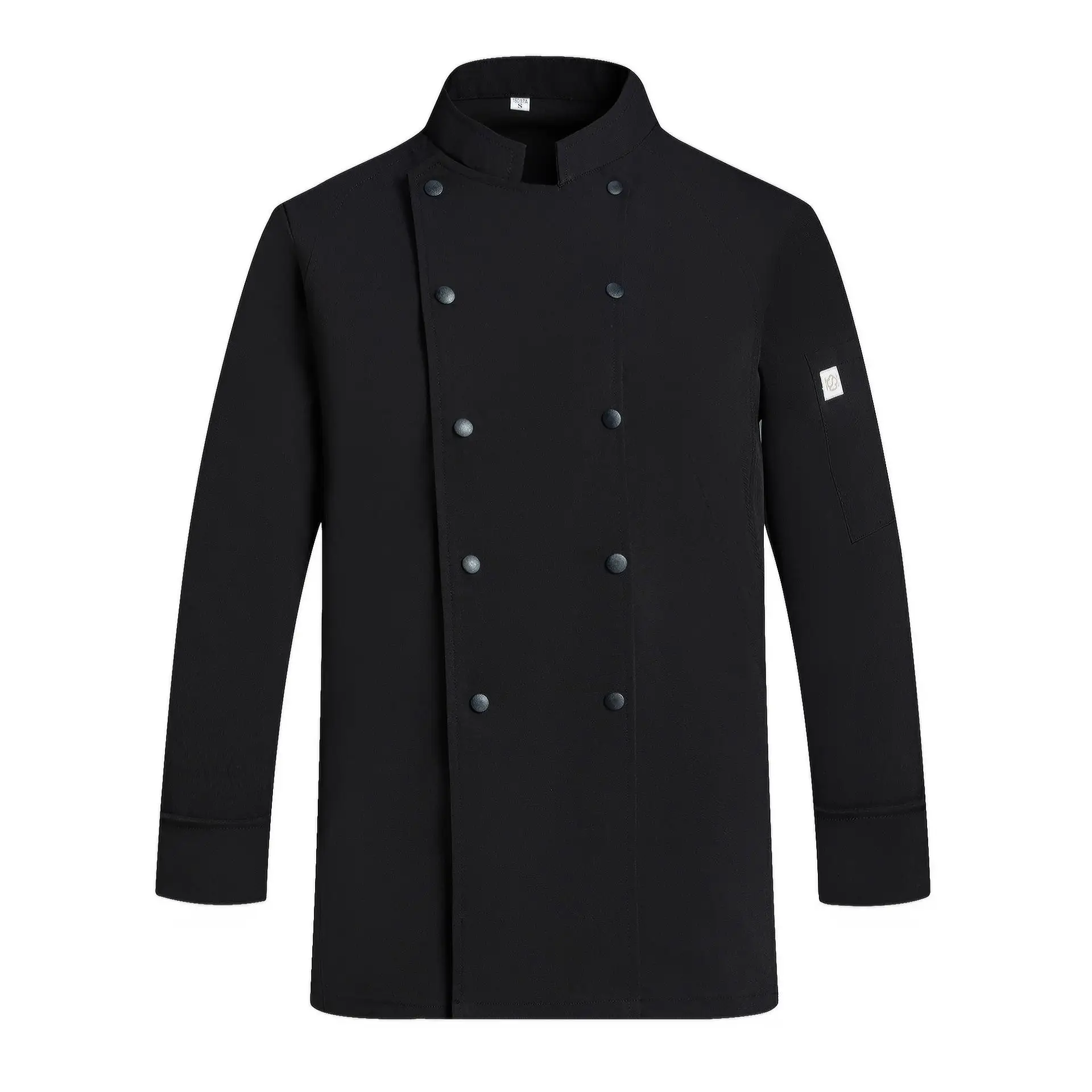 

Куртка-униформа для шеф-повара на заказ с логотипом, индивидуальным дизайном и узором, мужская рабочая одежда для кухни с длинным рукавом, поварской халат