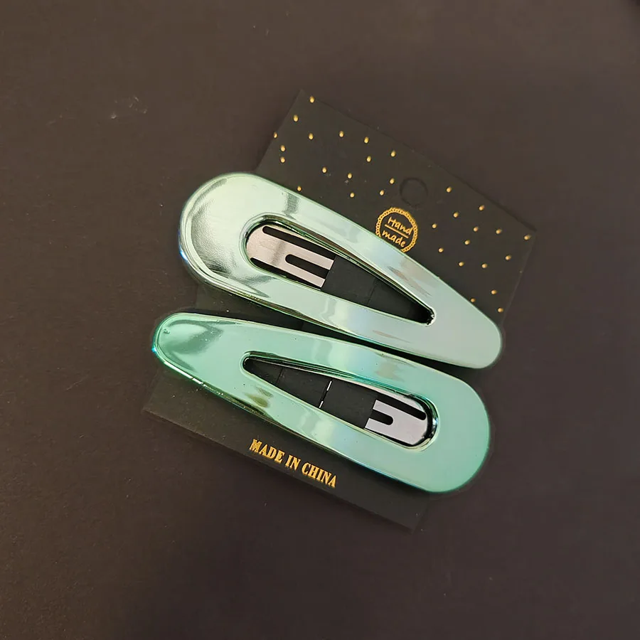 

2pc Retro Cute Advanced Solid BB Hairpin for Women Girls Korean Gold Silver Color Hair Side Clips Accessories