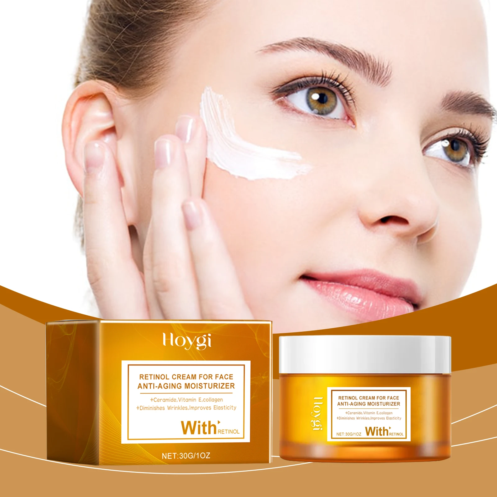 

Retinol Facial Cream for Nourishing and Tightening Skin - Fade Fine Lines and Wrinkles for Anti-Aging Moisturizing Cream