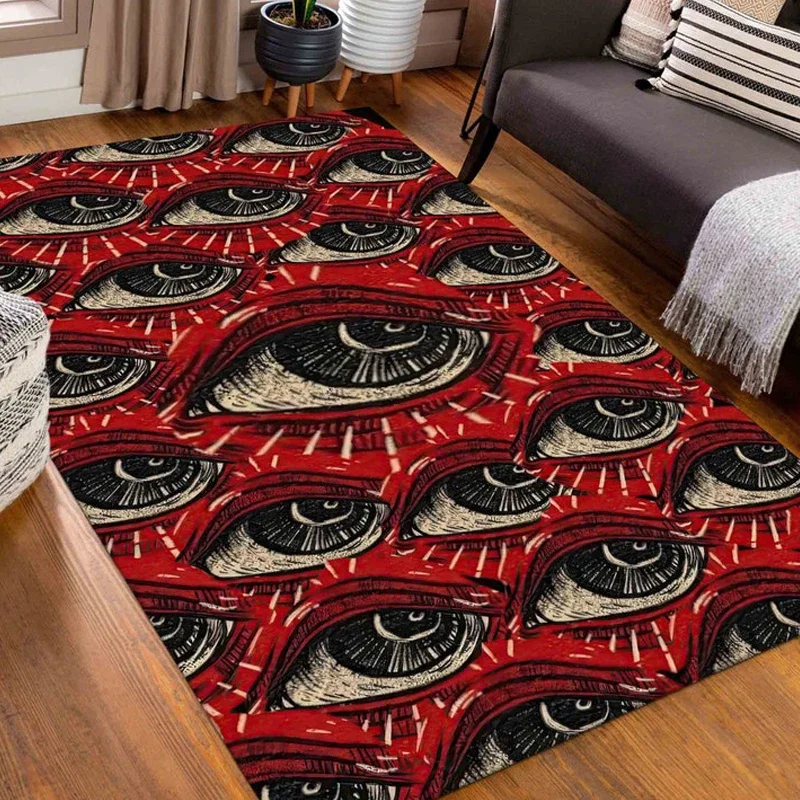 Gothic Horror Carpet Large Living Room Rug Bedroom Bedside Carpets Coffee Table Mat Washable Non-slip Floor Mats Alfombra 호러 카펫