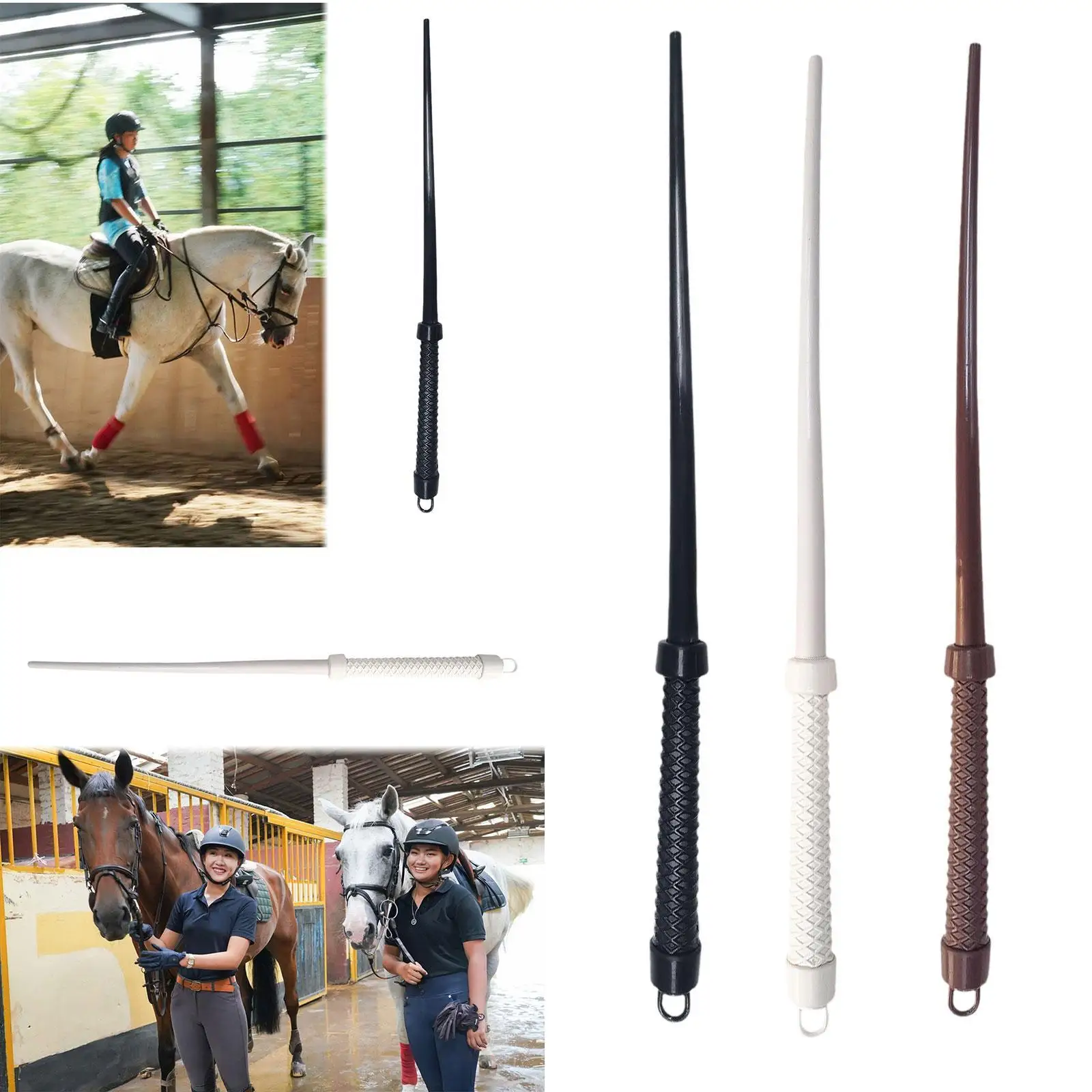 Riding Crop Horsewhip Anti Slip Grip Easy to Carry Flexible Multifunction