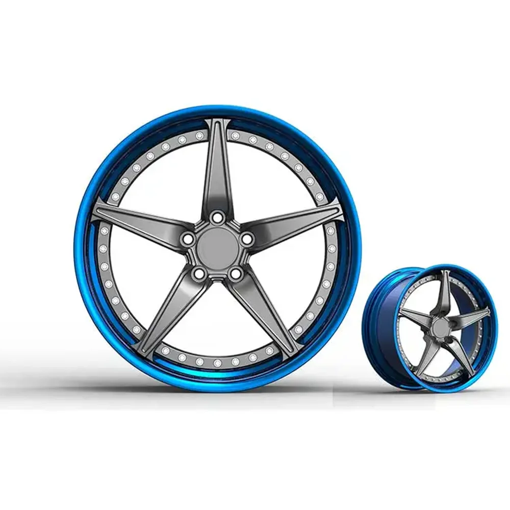 Custom Forged Alloy Wheels 18-22 Inch 2 Piece Forged Car Rims, Lightweight High Performance