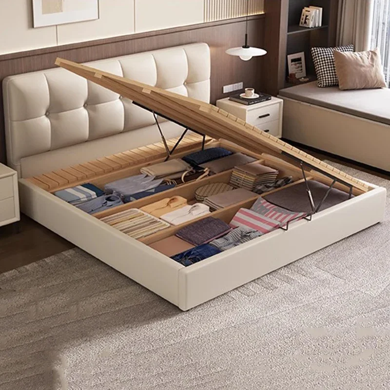 

Мягкая дизайнерская кровать, полная кровать для девочек, красота, массаж для сна, детская кровать размера «king-size», экономящая пространство Cama Solteiro Lounge Suite, мебель