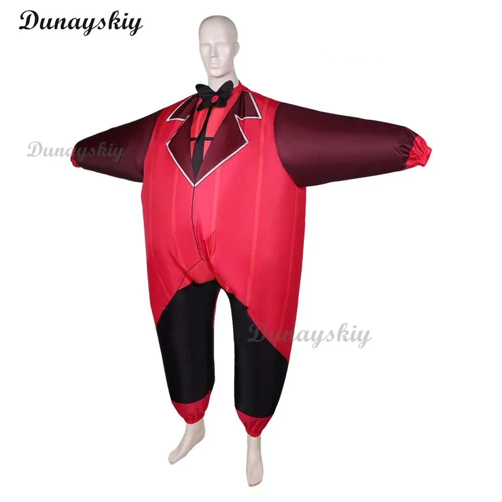 Anime Hazbin Cosplay Hotel ALASTOR Cosplay Inflatable clothing Costume Halloween Party Uniform Men Women suit