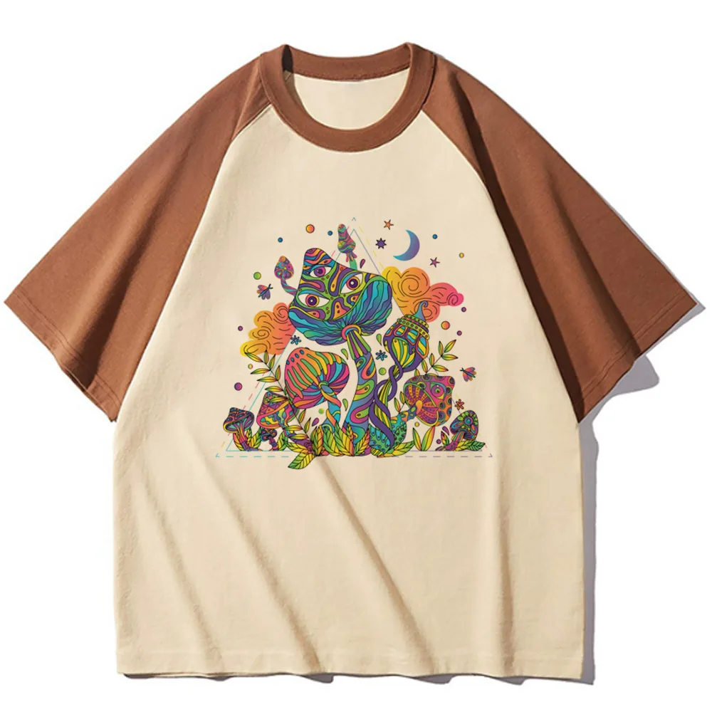 Psychedelic Alien Magic tshirt women manga designer comic tshirt female graphic Japanese anime clothes