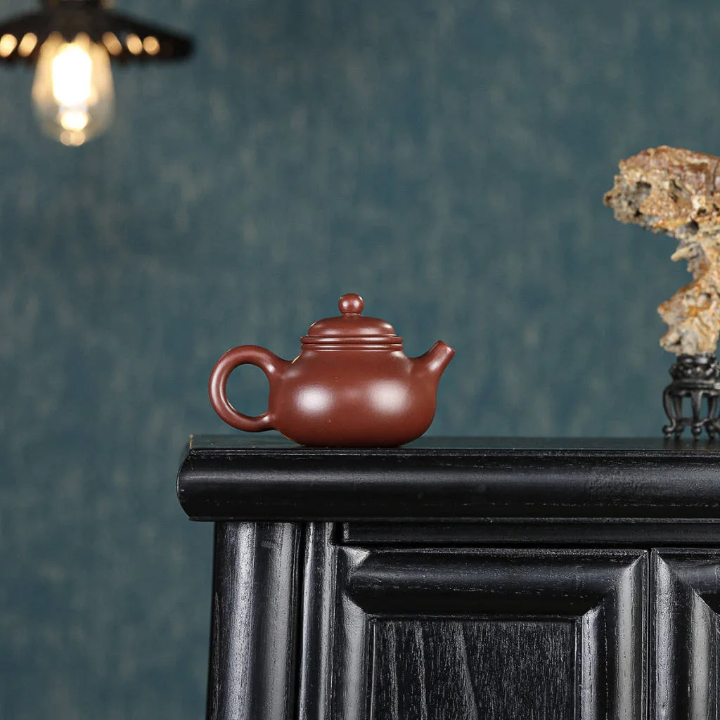 Yixing "Breathing Teapot" – 150ml Zhu Ni Clay Masterpiece​​, Artisan Teapot​​, Zisha Teapot view 5
