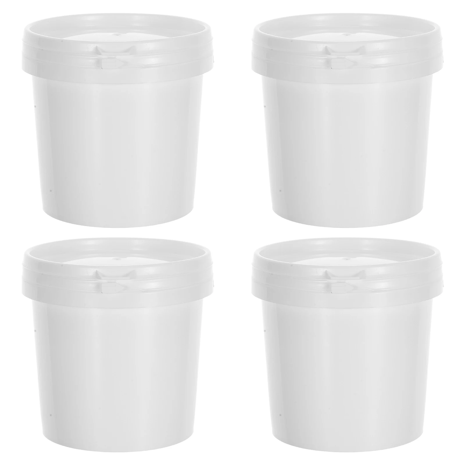

4pcs Paint Buckets For Painting 500ml Empty Paint Cans Plastic Paint Containers With Lids Paint Can Paint Pail Storage Container