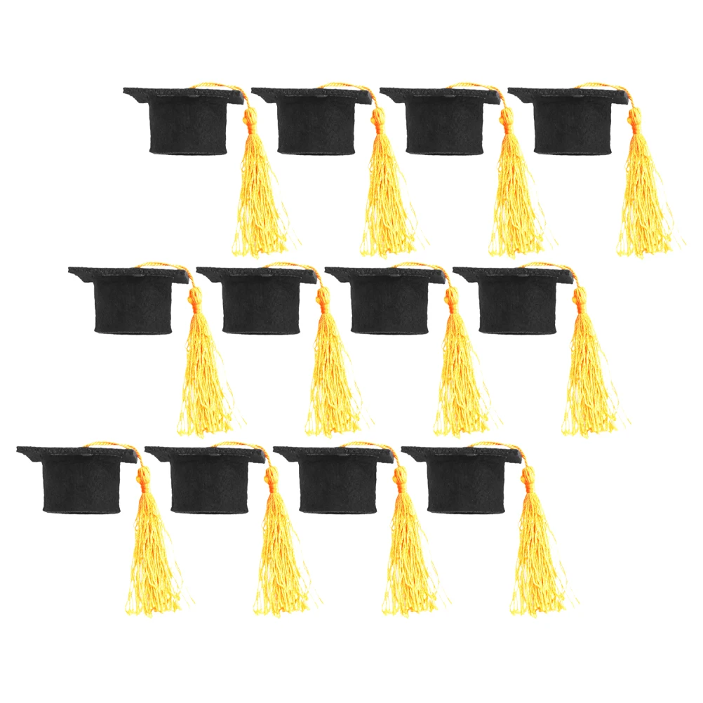 

12 Pcs Doctor Hat Decoration Grad Cap Decorations Caps Graduation Party Bouquets
